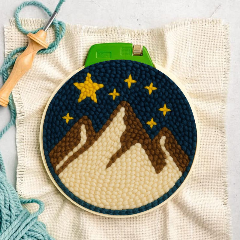 Desert Night Punch Needle Kit - Landscape needle artwork  | Beginner Friendly Craft - image 5