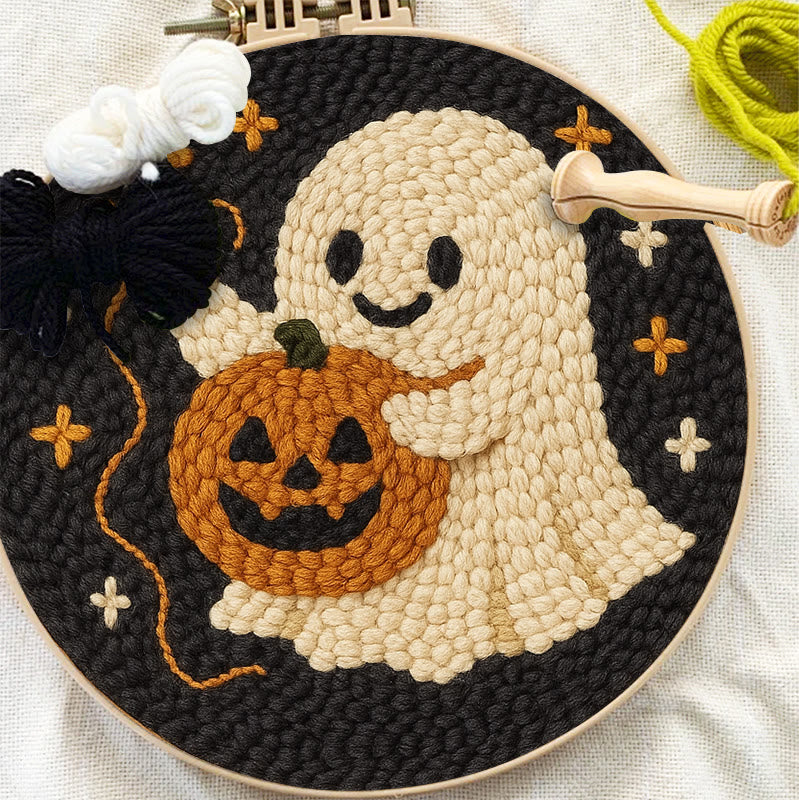 Sewing Ghost Punch Needle Kit - Easy Handmade Craft | Perfect Halloween Collection  - image 2