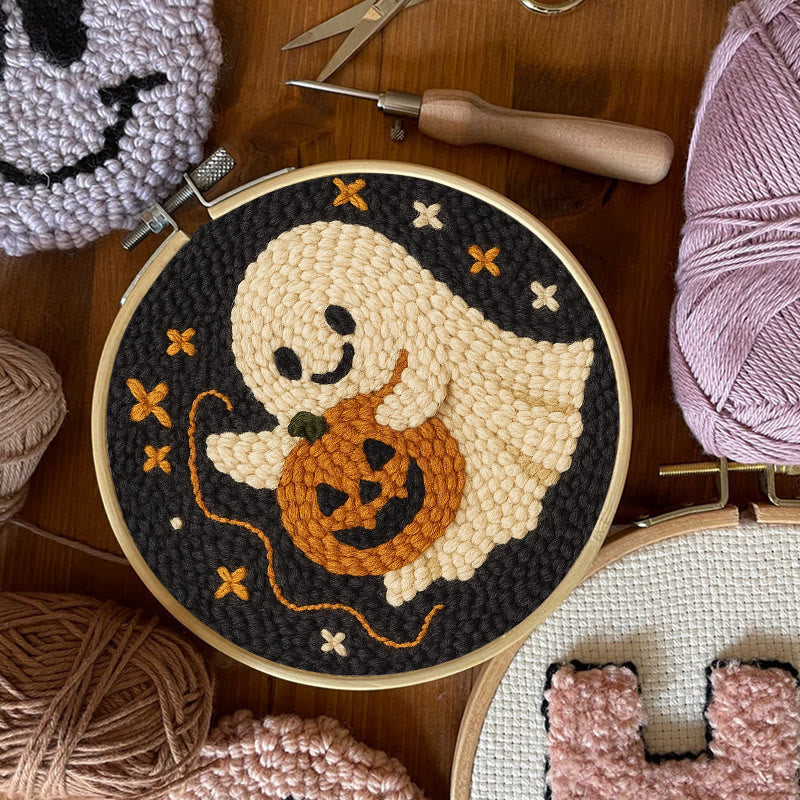  Sewing Ghost Punch Needle Kit - Easy Handmade Craft | Perfect Halloween Collection  - image 6