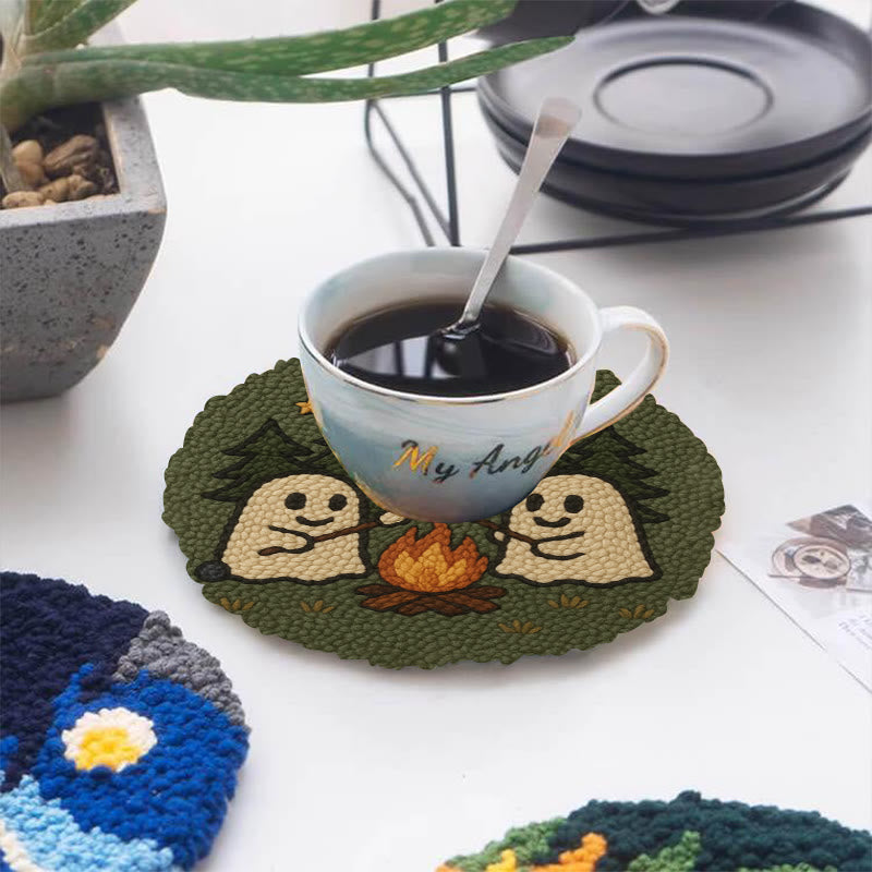 Campfire Ghost Punch Needle Kit - Spooky Halloween Coaster | Beginner Friendly Craft  - image 11