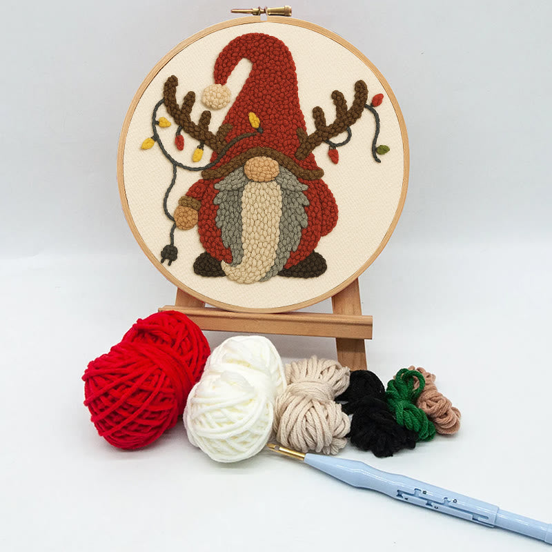 Christmas Gnome Punch Needle Kit - Christmas Wall Decor | Diy Holiday Gift Idea  - image 9