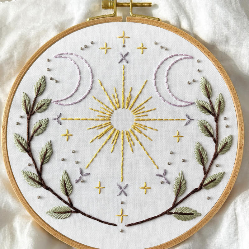 Rubbyoo Embroidery Kit - Cosmic Plants | Unique Desk Decor | Aesthetic Handmade Artwork - image 8