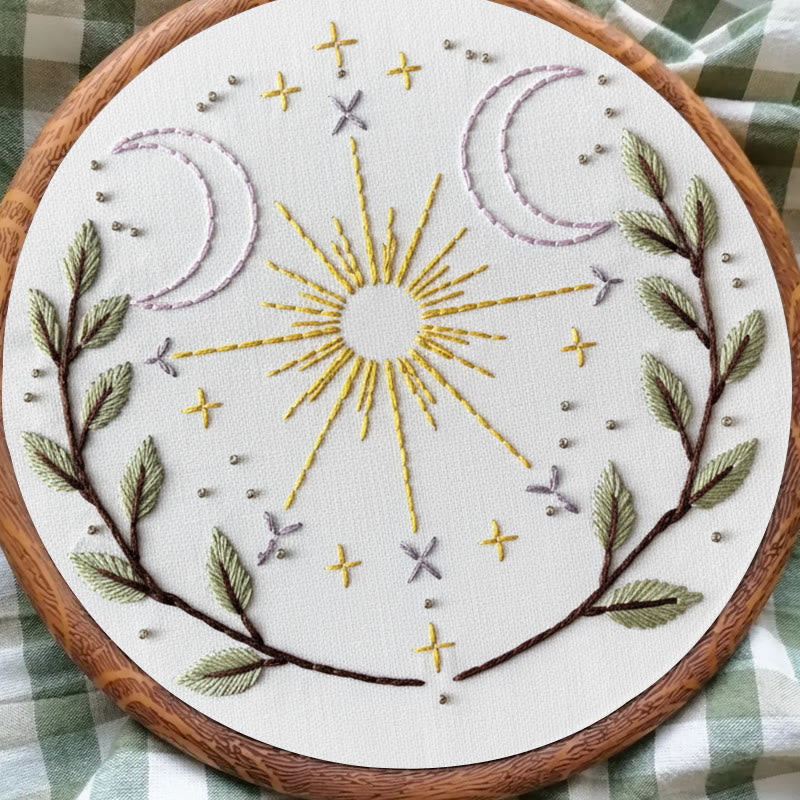 Rubbyoo Embroidery Kit - Cosmic Plants | Unique Desk Decor | Aesthetic Handmade Artwork - image 7