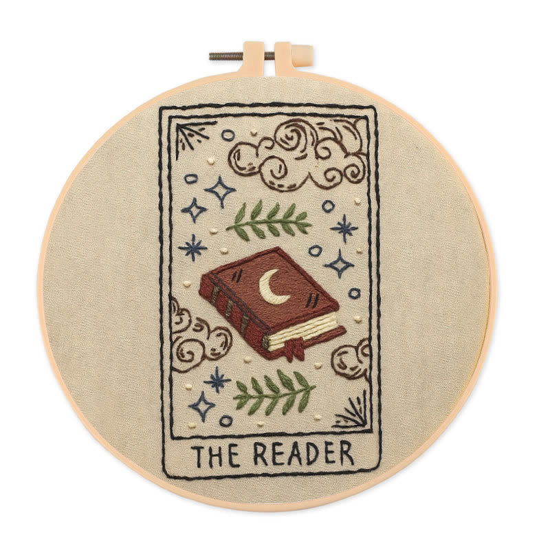 Rubbyoo Embroidery Kit - Witchy Book | Easy Handmade Decor | Gifts For Book Lover  - 20*20cm - image 0