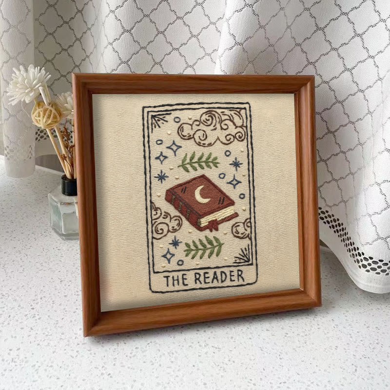 Rubbyoo Embroidery Kit - Witchy Book | Easy Handmade Decor | Gifts For Book Lover  - Embroidery Kit Plus An Extra Frame - image 9