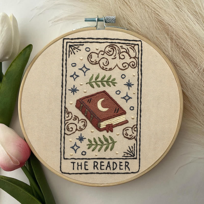 Rubbyoo Embroidery Kit - Witchy Book | Easy Handmade Decor | Gifts For Book Lover  - image 1