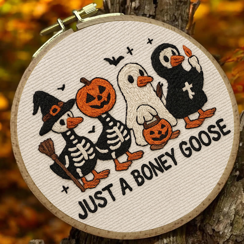 Rubbyoo Embroidery Kit - Boney Goose | Spooky Halloween Animal | Handmade Gift Idea - image 4