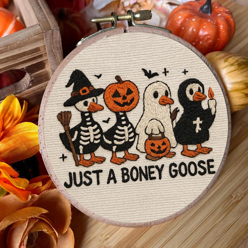Rubbyoo Embroidery Kit - Boney Goose | Spooky Halloween Animal | Handmade Gift Idea - image 3