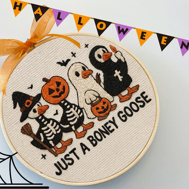 Rubbyoo Embroidery Kit - Boney Goose | Spooky Halloween Animal | Handmade Gift Idea - image 6