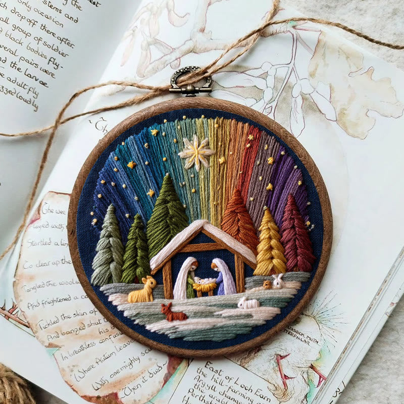 Rubbyoo Embroidery Kit - Nativity With Aurora | Stunning Christmas Gift | Precious Handmade Collection  - image 7