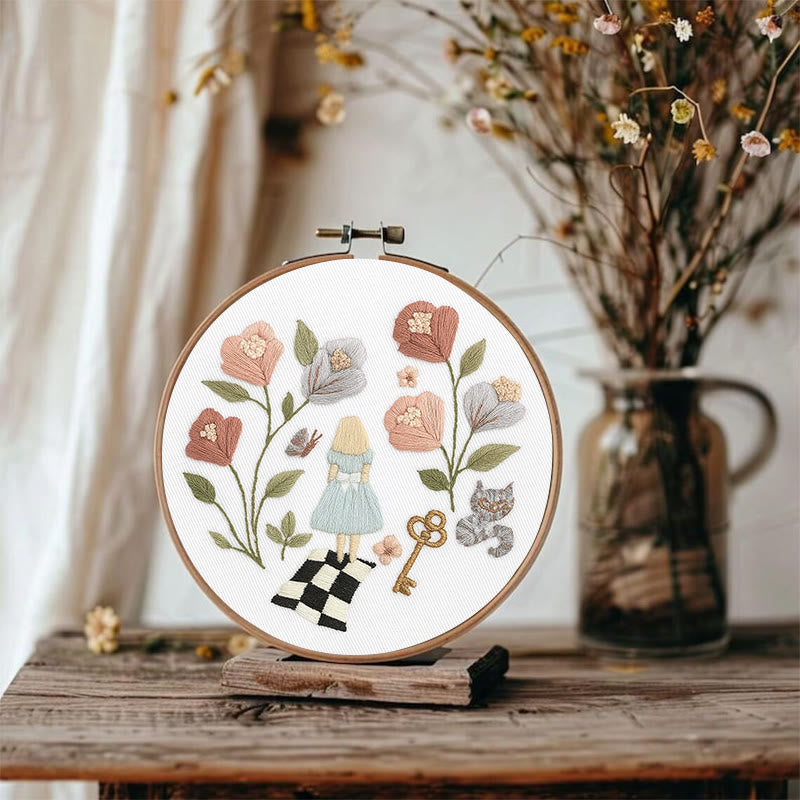 Rubbyoo Embroidery Kit - Fantasy Wonderland | Easy Floral Artwork | Diy Birthday Gift - image 6