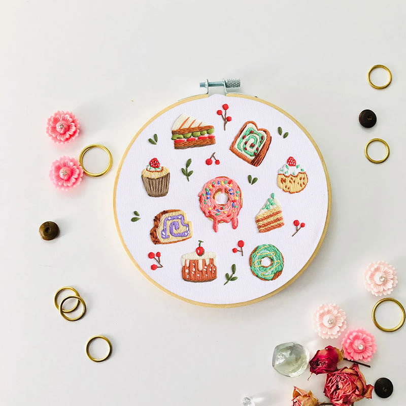 Rubbyoo Embroidery Kit - Yummy Pastry |  Beginner Handmade Craft | Decorative Gift For Desert Lover - image 5