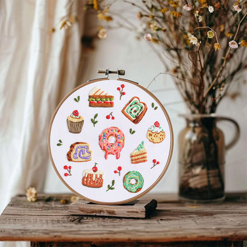 Rubbyoo Embroidery Kit - Yummy Pastry |  Beginner Handmade Craft | Decorative Gift For Desert Lover - image 6