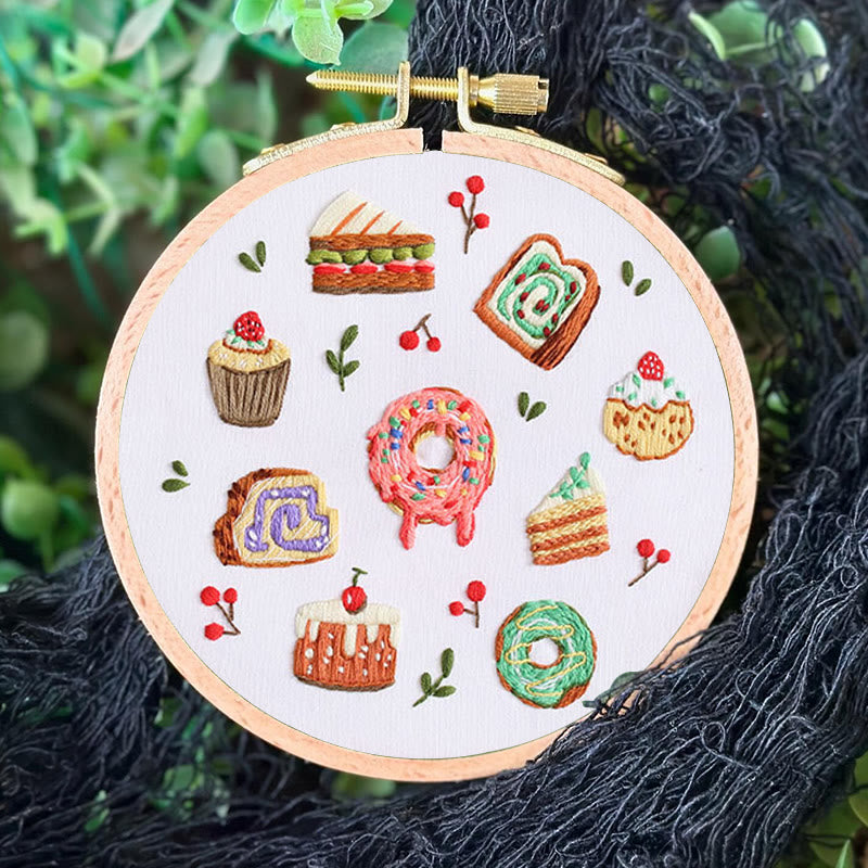 Rubbyoo Embroidery Kit - Yummy Pastry |  Beginner Handmade Craft | Decorative Gift For Desert Lover - image 4