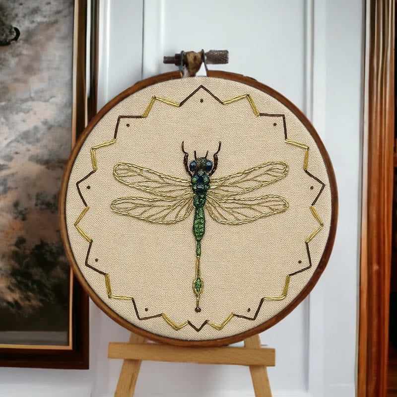 Rubbyoo Bead Embroidery Kit - Beautiful Dragonfly | Diy Needle Art | Handmade Decorative Craft  - image 8