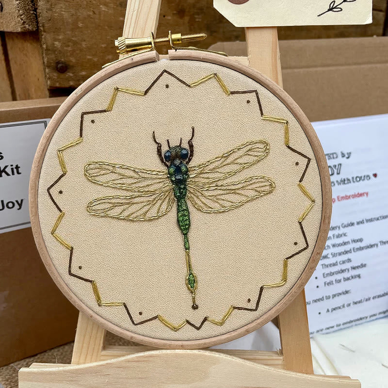 Rubbyoo Bead Embroidery Kit - Beautiful Dragonfly | Diy Needle Art | Handmade Decorative Craft  - image 5