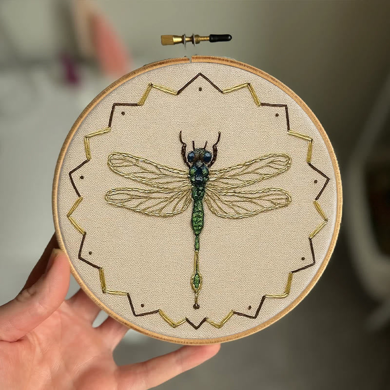 Rubbyoo Bead Embroidery Kit - Beautiful Dragonfly | Diy Needle Art | Handmade Decorative Craft  - image 7