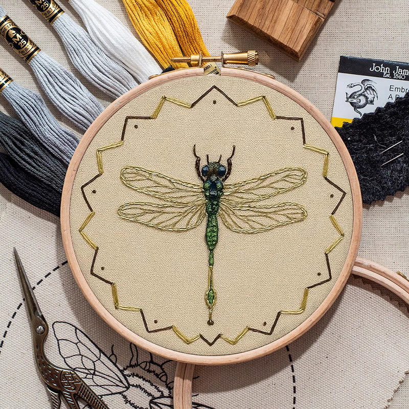 Rubbyoo Bead Embroidery Kit - Beautiful Dragonfly | Diy Needle Art | Handmade Decorative Craft  - image 6