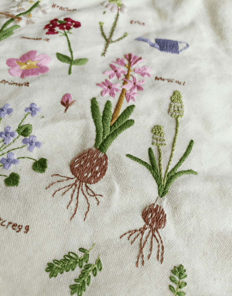  Embroidery Canvas Bag Kits | Blooming Garden | Unique Handmade Craft | Guft For Friend - image 3