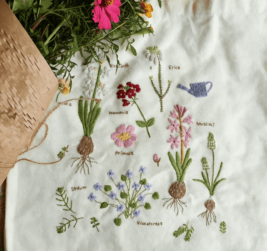  Embroidery Canvas Bag Kits | Blooming Garden | Unique Handmade Craft | Guft For Friend - image 2