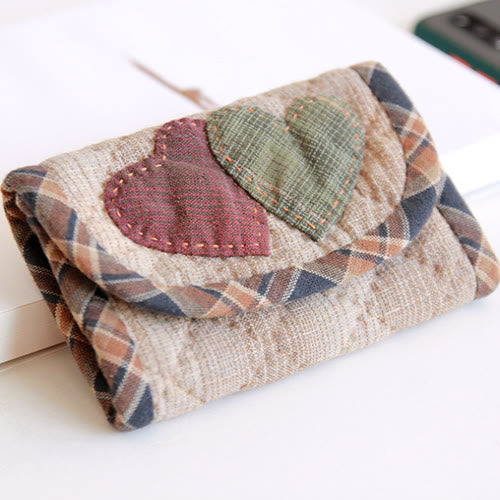 Embroidery Patchwork Wallet Kit | Unique Diy Craft  | Personalized Valentine's Day Gifts  - Handmade Patchwork Wallet Kit - image 0