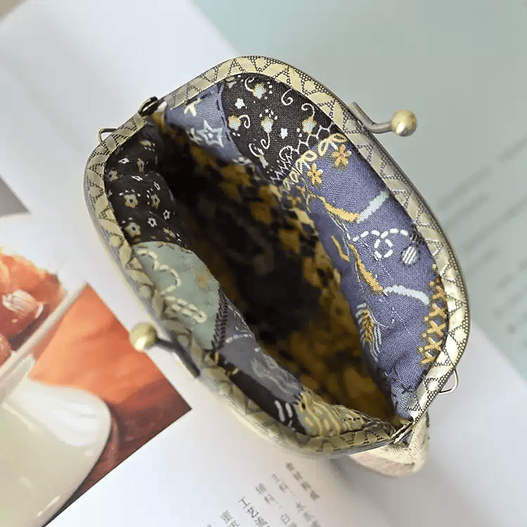 Embroidery  Mini Kiss Lock Bag Kit | Diy Wallet Craft | Unique Bridesmaid Gift - image 1