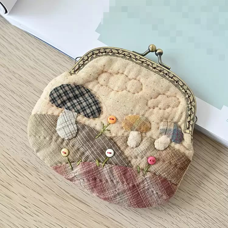 Embroidery  Mini Kiss Lock Bag Kit | Diy Wallet Craft | Unique Bridesmaid Gift - image 2