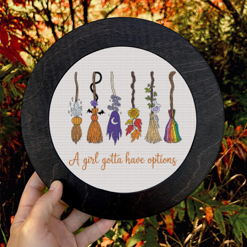  Cross Stitch Kit - Magic Broom | Halloween Decorative Craft | Diy Wall Collection  - image 7