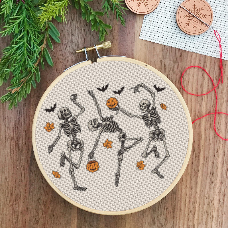  Cross Stitch Kit - Ghost Dance Party | Halloween Needle craft | Perfect For Home Decor - image 1