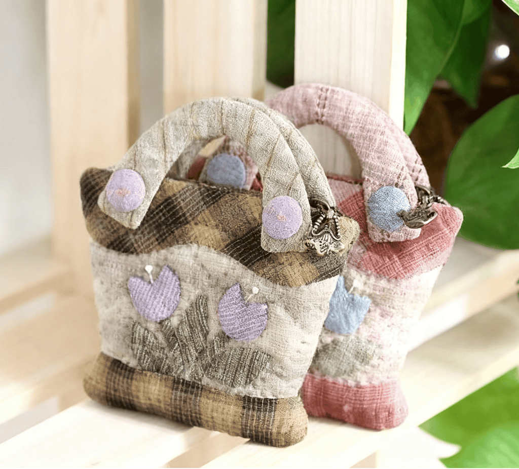 Embroidery Handbag Kit | Tulip Pattern Handicraft | Diy Gift For Her - image 0