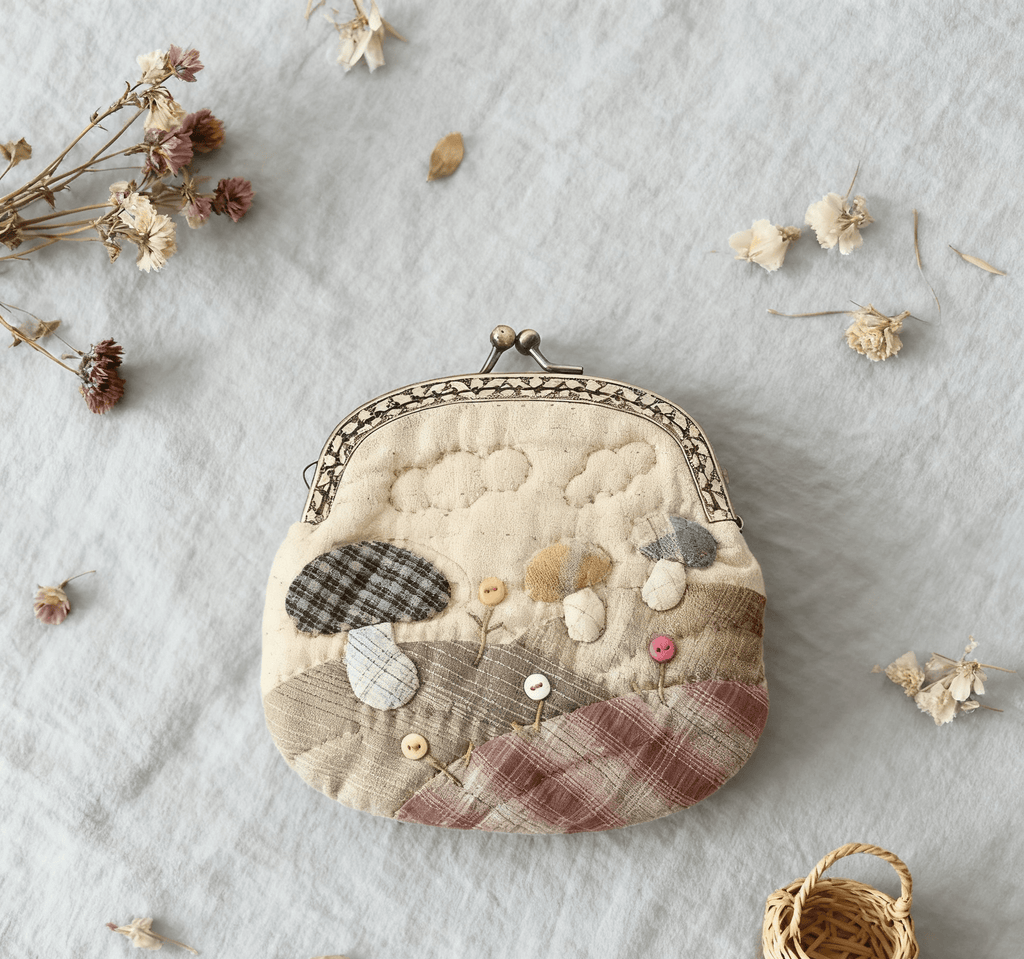 Embroidery  Mini Kiss Lock Bag Kit | Diy Wallet Craft | Unique Bridesmaid Gift - image 0