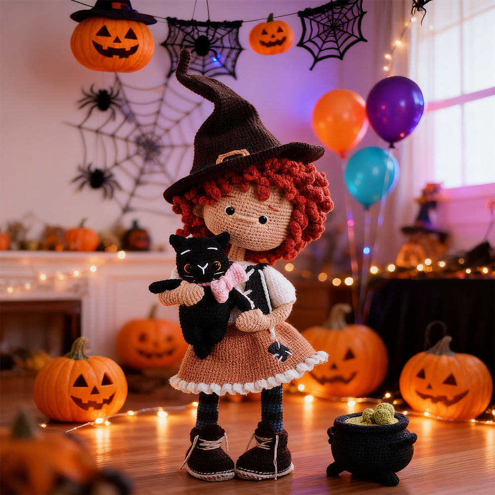 Diy Handmade Witch Girl Kit - Halloween Spooky Craft | Home Hanging Decoration  - Diy Handmade Witch Girl Kit - image 0