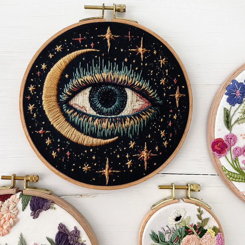 Rubbyoo Embroidery Kit - Witchy Eye | Celestial Decorative Craft | Gothic Needle Artwork - image 8