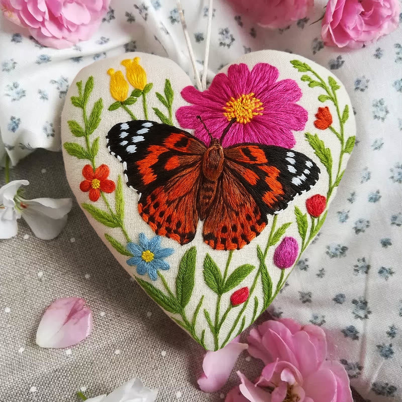 Rubbyoo Heart Embroidery Kit - Vivid Butterfly | Personalized Handmade Art | Diy Birthday Gifts - image 4
