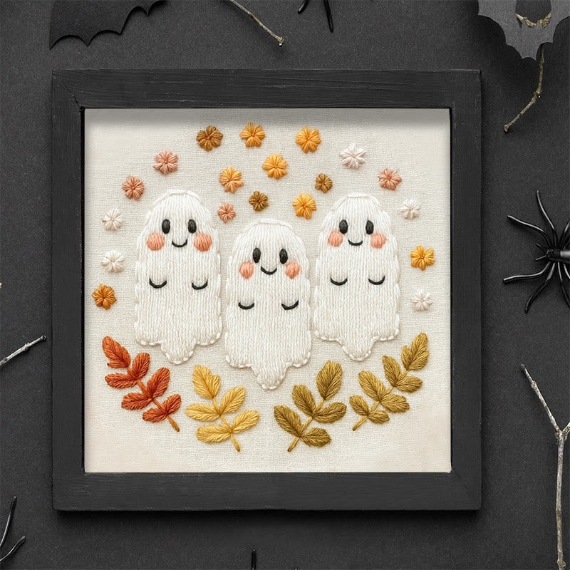 Rubbyoo Embroidery Kit - Aadorable Ghost | Diy Halloween Craft | Perfect Artwork For Decoration - image 8