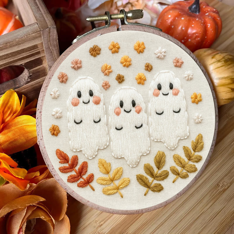 Rubbyoo Embroidery Kit - Aadorable Ghost | Diy Halloween Craft | Perfect Artwork For Decoration - image 6