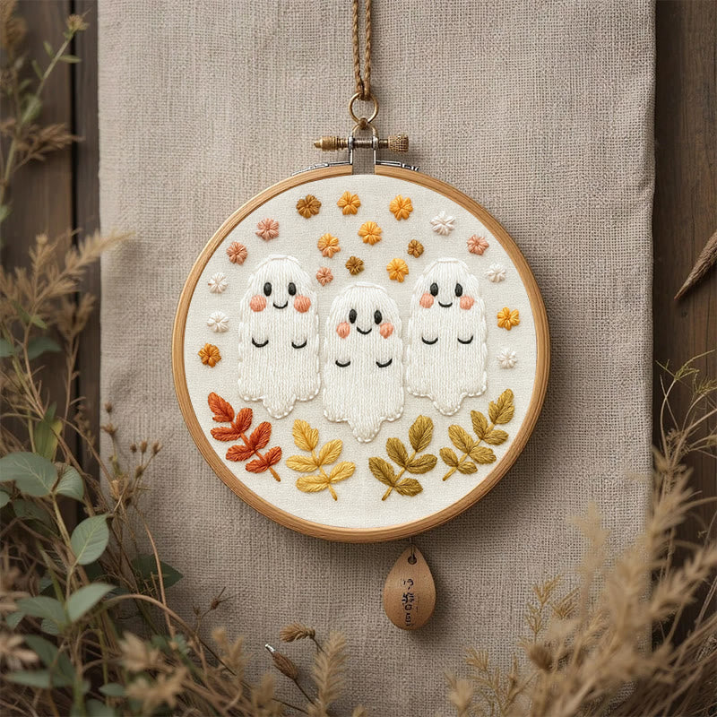Rubbyoo Embroidery Kit - Aadorable Ghost | Diy Halloween Craft | Perfect Artwork For Decoration - image 7
