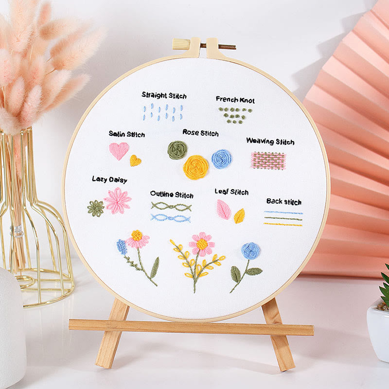 Rubbyoo Embroidery Starter Practice Kit - Easy Stitch Handicraft | Perfect For Needlework Beginner - image 5