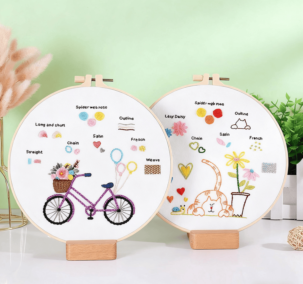 Rubbyoo Embroidery Starter Practice Kit - Easy Stitch Handicraft | Perfect For Needlework Beginner - image 7