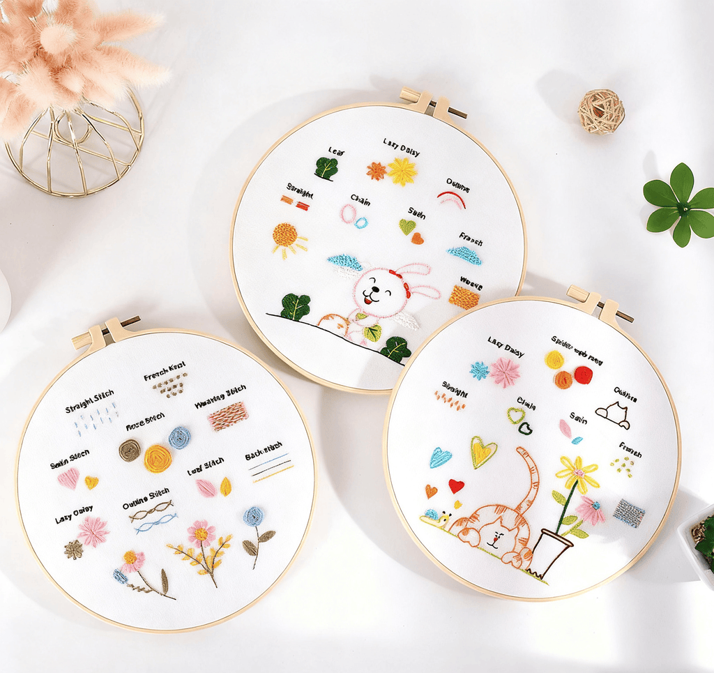 Rubbyoo Embroidery Starter Practice Kit - Easy Stitch Handicraft | Perfect For Needlework Beginner - image 0