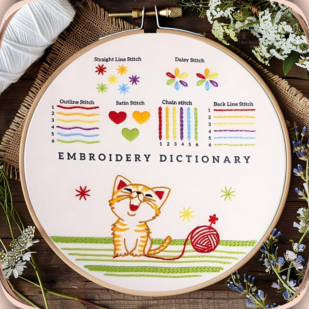 Rubbyoo 3-piece Embroidery Starter Kit - Adorable Animal  Practice Pattern | Diy Art Craft For Aldult - image 2