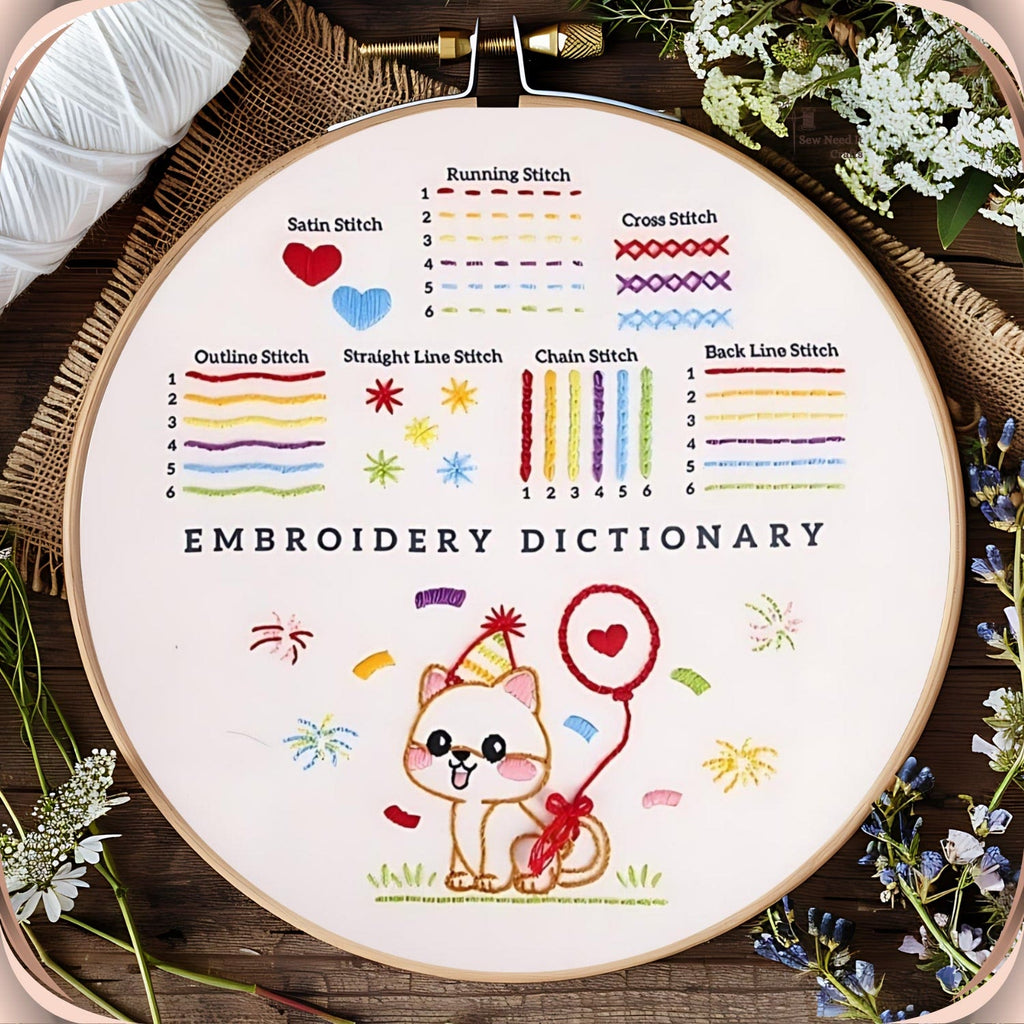 Rubbyoo 3-piece Embroidery Starter Kit - Adorable Animal  Practice Pattern | Diy Art Craft For Aldult - image 1