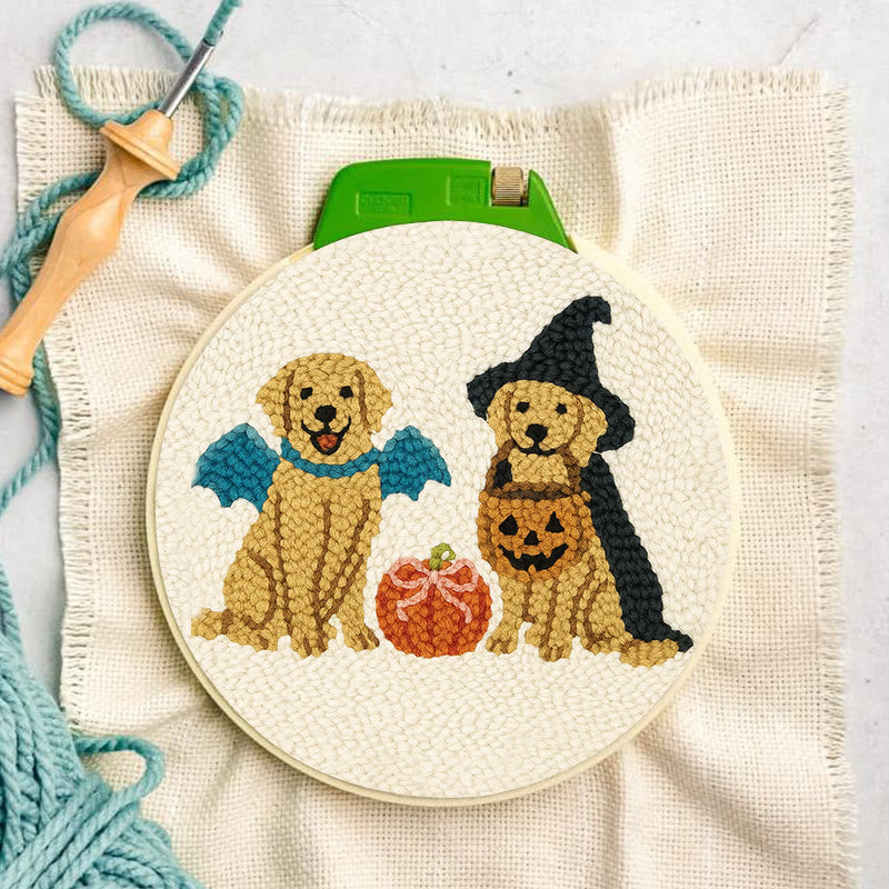 Witch Dogs Punch Needle Kit - Special Halloween Animal Craft | Perfect Gift For Puppy Lovers - image 5
