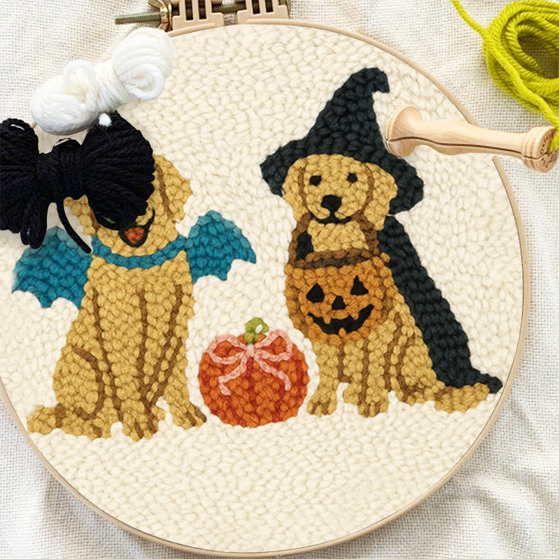 Witch Dogs Punch Needle Kit - Special Halloween Animal Craft | Perfect Gift For Puppy Lovers - image 9