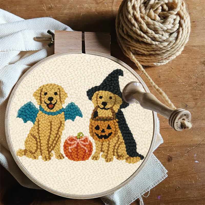 Witch Dogs Punch Needle Kit - Special Halloween Animal Craft | Perfect Gift For Puppy Lovers - image 6