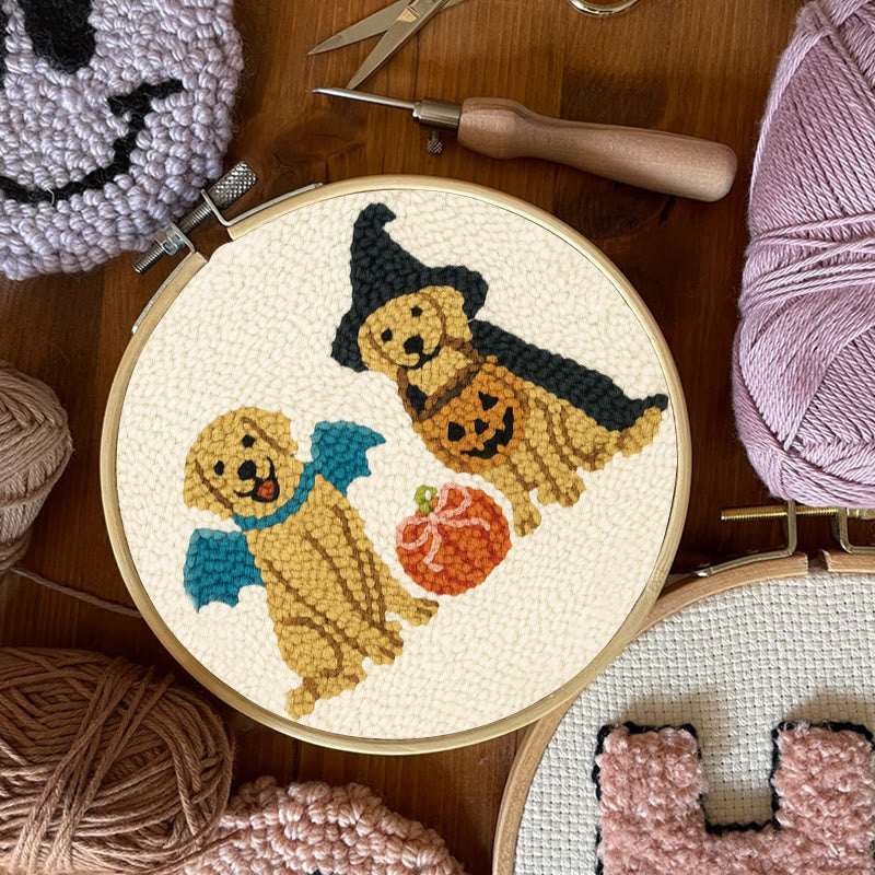 Witch Dogs Punch Needle Kit - Special Halloween Animal Craft | Perfect Gift For Puppy Lovers - image 7