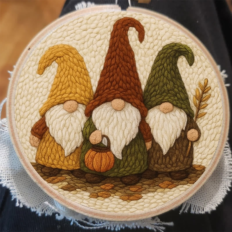 Mysterious Gnome Punch Needle Kit - Spooky Halloween Craft | Diy Needle Art - image 4