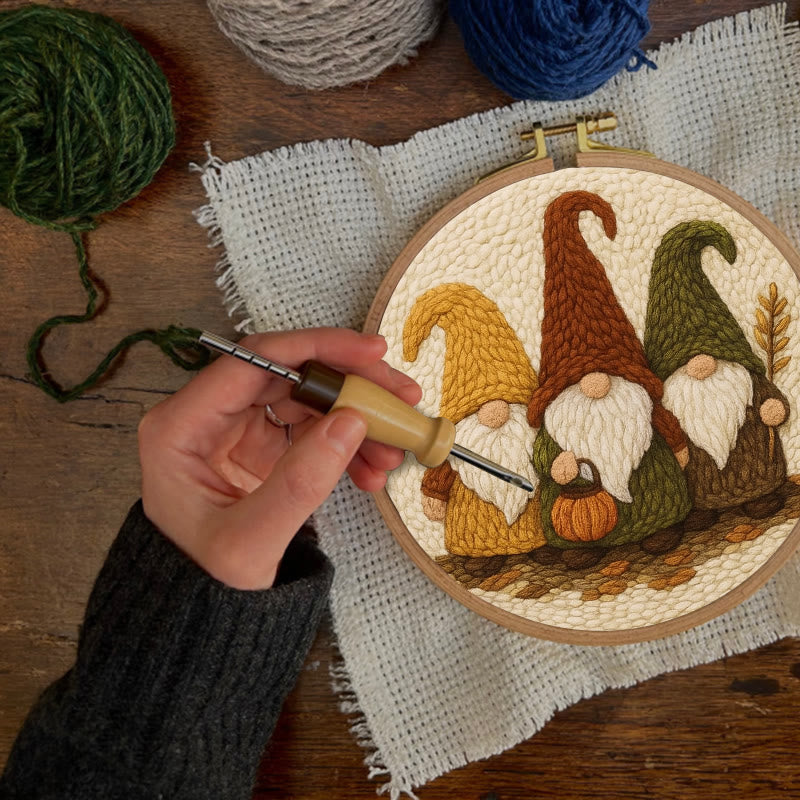 Mysterious Gnome Punch Needle Kit - Spooky Halloween Craft | Diy Needle Art - image 3