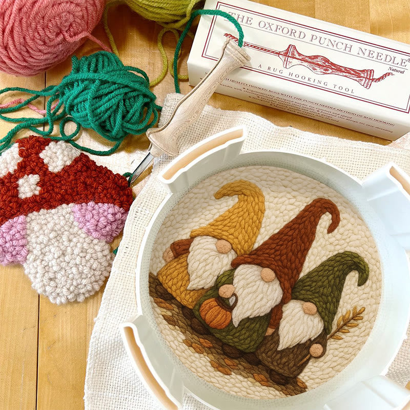 Mysterious Gnome Punch Needle Kit - Spooky Halloween Craft | Diy Needle Art - image 8