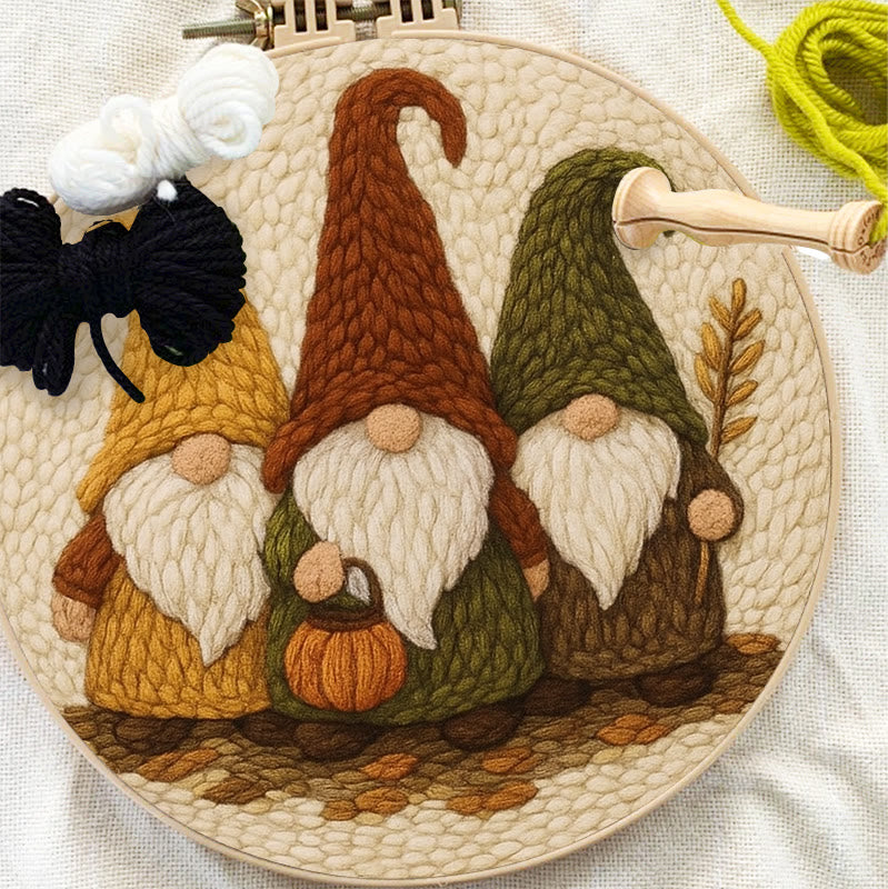 Mysterious Gnome Punch Needle Kit - Spooky Halloween Craft | Diy Needle Art - image 9